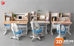 Kid's table and chairs Skp Files 